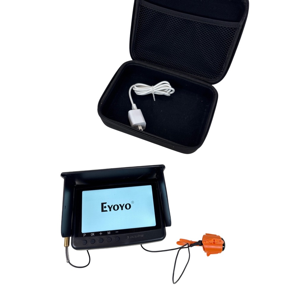 Eyoyo Portable Underwater Fishing Camera 5 inch HD Monitor DVR 32GB SD Card Kit